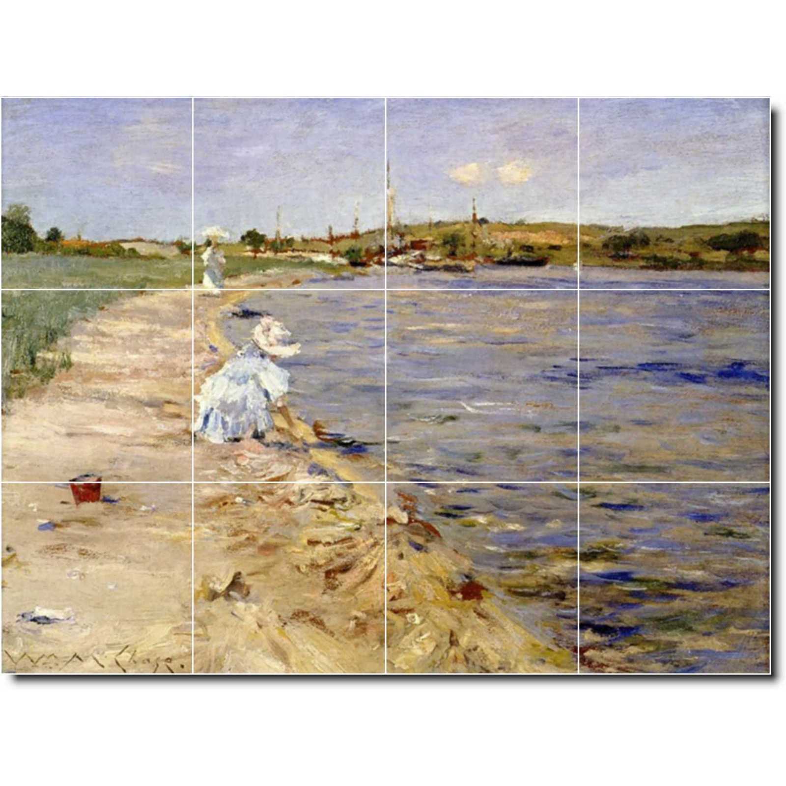 Chase william beach scene morning at canoe place