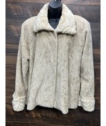 Frankly My Dear Faux Fur Coat Size 8 Med Lined Peter Pan Collar USA Lux ... - $43.72