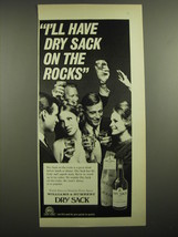 1968 Williams &amp; Humbert Dry Sack Sherry Ad - I&#39;ll have Dry Sack on the Rocks - $18.49