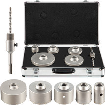 VEVOR 8pcs Concrete Hole Saw Set 40-125mm Cement Drill Bit with SDS Plus... - £68.42 GBP