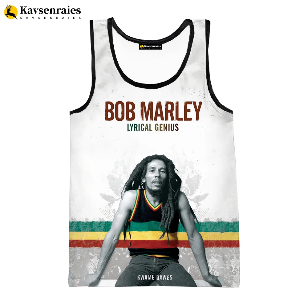Bob Marley Vest 2023 New Fashion Summer Fitness Men Tank Tops Sleeveless Women H - £80.24 GBP