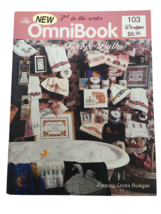 The OmniBook for Bed and Bath Cross Stitch Pattern Book Jeanette Crews Cat Moon - £7.86 GBP