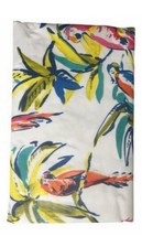 Parrots Tropical Tablecloth Flannel Backed Vinyl Summer Beach 70&quot; Round Outdoor - £19.68 GBP