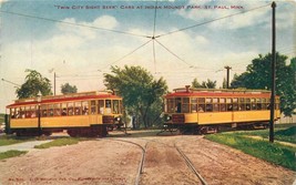 C-1910 Twin City Sight Seer Indian MoundsTrolley St Paul Minnesota Postc... - $5.27