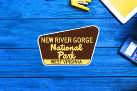 New River Gorge National Park West Virginia Travel Sticker Decal 3.75&quot; Vinyl - £4.34 GBP