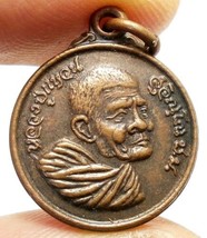 Lp Wan Sujinno Millionaire Tiny Coin Bless 1977 Lucky Rich Thai Amulet Pendant - $132.31