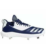 Adidas Icon V Bounce Baseball Cleats Metal Mens Size 16 White, Blue Iced... - £27.22 GBP