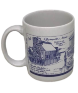 Plymouth Massachusetts Mass Mug 1990 Mayflour Chief Massasoit Rock Blue ... - £11.82 GBP