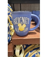 Disney Parks Mickey Mouse Beignet All Day Ceramic Mug NEW - £21.70 GBP