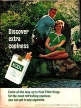 vintage 1965 magazine ad SALEM cigarettes smoking mancave pretty woman d8 - £19.31 GBP