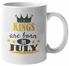 Make Your Mark Design Kings Born in July Coffee &amp; Tea Mug for Birthday, Presents - £15.95 GBP