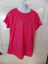 Reebok Pink Play Dry  Short Sleeve Shirt Size XL (16) Girl&#39;s EUC - £11.45 GBP