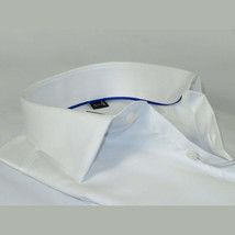 Men's Shirt Christopher Lena PROPER 100% Cotton Wrinkle Free p720ttsr white Slim image 4