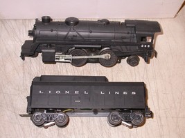 Lionel O 027 243 Steam Locomotive &amp; 243W Tender Smoke Very Nice Shape - £56.29 GBP
