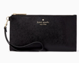 New Kate Spade Madison Double Zip Wristlet Saffiano Leather Black - £49.12 GBP