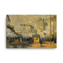 Claude Monet Saint-Lazare Station, Sunlight Effect, 1877 Canvas Print - $99.00+
