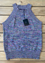 NWT Code X Mode Women’s Knit Tank Top Size L In Rainbow Stripe H7 - £13.98 GBP
