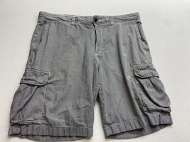 Tommy Hilfiger Cargo Shorts Mens 38 Blue Engineer Striped Regular Casual... - $19.78