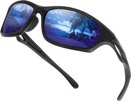 Polarized Sports Sunglasses for Men Women Running Cycling Fishing Golf Driving S - £33.48 GBP