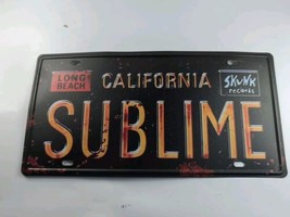 Sublime Long Beach California - Skunk Records Tin License Plate Display - £13.72 GBP