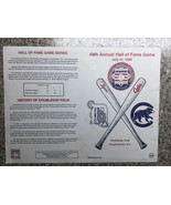 1995 49th ANNUAL NATIONAL HALL of FAME BASEBALL GAME OFFICIAL SCORECARD - €16,97 EUR