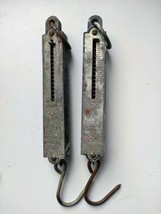 2pcs Vintage Old The Handy Scale Spring Portable 0-10 kg Made Soviet Metal - $12.99
