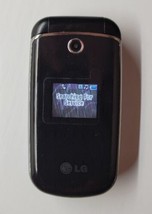 LG 230 / LG230 Black Virgin Mobile CDMA Cellular Flip Phone NO CABLES  - $24.74