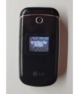 LG 230 / LG230 Black Virgin Mobile CDMA Cellular Flip Phone NO CABLES  - £19.77 GBP