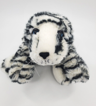 BJ Toy Black White Striped Baby Tiger Cub Blue Eyes Plush Stuffed 13&quot; Toy B314 - £13.36 GBP