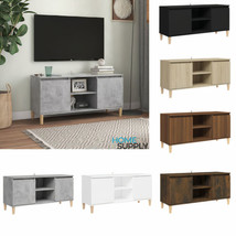 Modern Wooden TV Tele Stand Unit Cabinet With 2 Doors 2 Storage Compartments - £58.06 GBP+