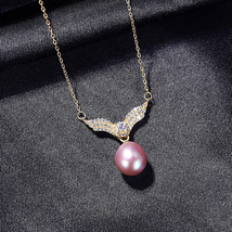 Japanese And Korean S925 Silver Freshwater Pearl Pendant Necklace Female Niche D - £19.71 GBP