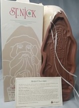 &quot; St. Nick&quot; Longaberger Pottery 1993 Chocolate Cookie Mold in Box instru... - $14.36