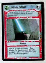 Lightsaber Proficiency CCG Card - Star Wars Premier Set - Decipher - 1995 - $5.44