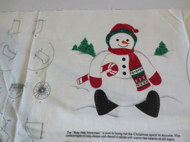 Fabric Panel Christmas~Roly Poly Snowman~ Cranston V.I.P Cotton NEW - £7.86 GBP