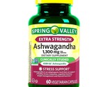 Spring Valley Extra Strength Ashwagandha  Vegetarian Capsules, 1300 mg 6... - $18.70
