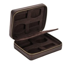 Handmade Genuine Leather 4 Slots Watch Box Organizer Watch Case Travel Storage C - £60.37 GBP