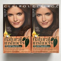2 Pack - Clairol Natural Instincts 6A former 14 Light Cool Brown Hair Color Dye - £51.47 GBP