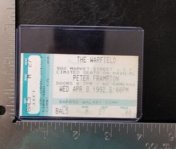 Peter Frampton - Vintage April 8, 1992 San Francisco Concert Ticket Stub - £7.83 GBP