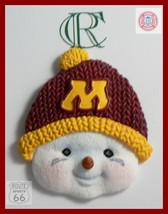 2 MINNESOTA GOPHERS FREE SHIPPING  FOOTBALL BASKETBALL SNOWMAN PIN - £9.58 GBP