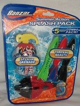 Banzai Summer 5 Pc Set Splash Grenade Torpedo Beasts Turbo Twist Games T... - £15.97 GBP