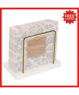 Elegant Gold Marble Napkin Holder - Modern Freestanding Tissue Dispenser - $46.81 CAD