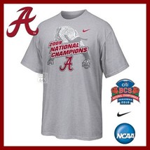 Alabama Crimson Tide Free Shipping Bcs 2009 Football Champs Nike Mens Shirt Xl - £18.24 GBP