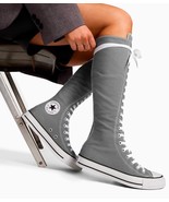 Converse CHUCK TAYLOR ALL STAR XXHi Women&#39;s 8.5 Knee-High Sneaker Grey - $99.95