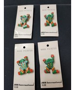 JHB International Frog Buttons Lot of 4 Orig Packages Decorative Colorfu... - $15.50