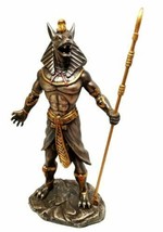 Ebros Egyptian Theme Anubis Holding Staff God of Aferlife &amp; Dead Inpu St... - £39.86 GBP