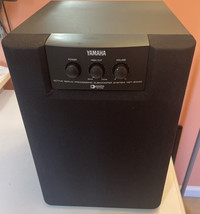 Yamaha Powered Subwoofer Bass Speaker Levels Control Universal 50 Watt Y... - $41.78