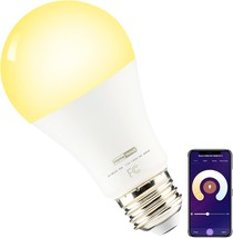 Homevenus Hvs Smart Light Bulbs,9W A19 E26 Dimmable Tunable Cool Warm White Led - £21.70 GBP