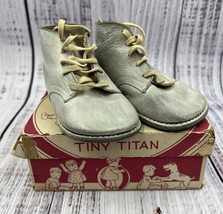 Vintage 50&#39;s Tiny Titan Baby Shoes in Original Box -For Display/Collecti... - £11.39 GBP