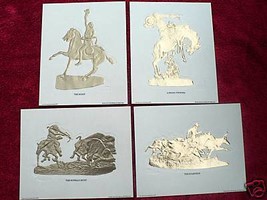 Charlie Russel Vintage Western Cowboy Prints Foil Set - £29.77 GBP