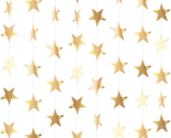 Glitter Star Garland Banner Decor, 130 Feet Bright Star Hanging Bunting ... - £18.62 GBP